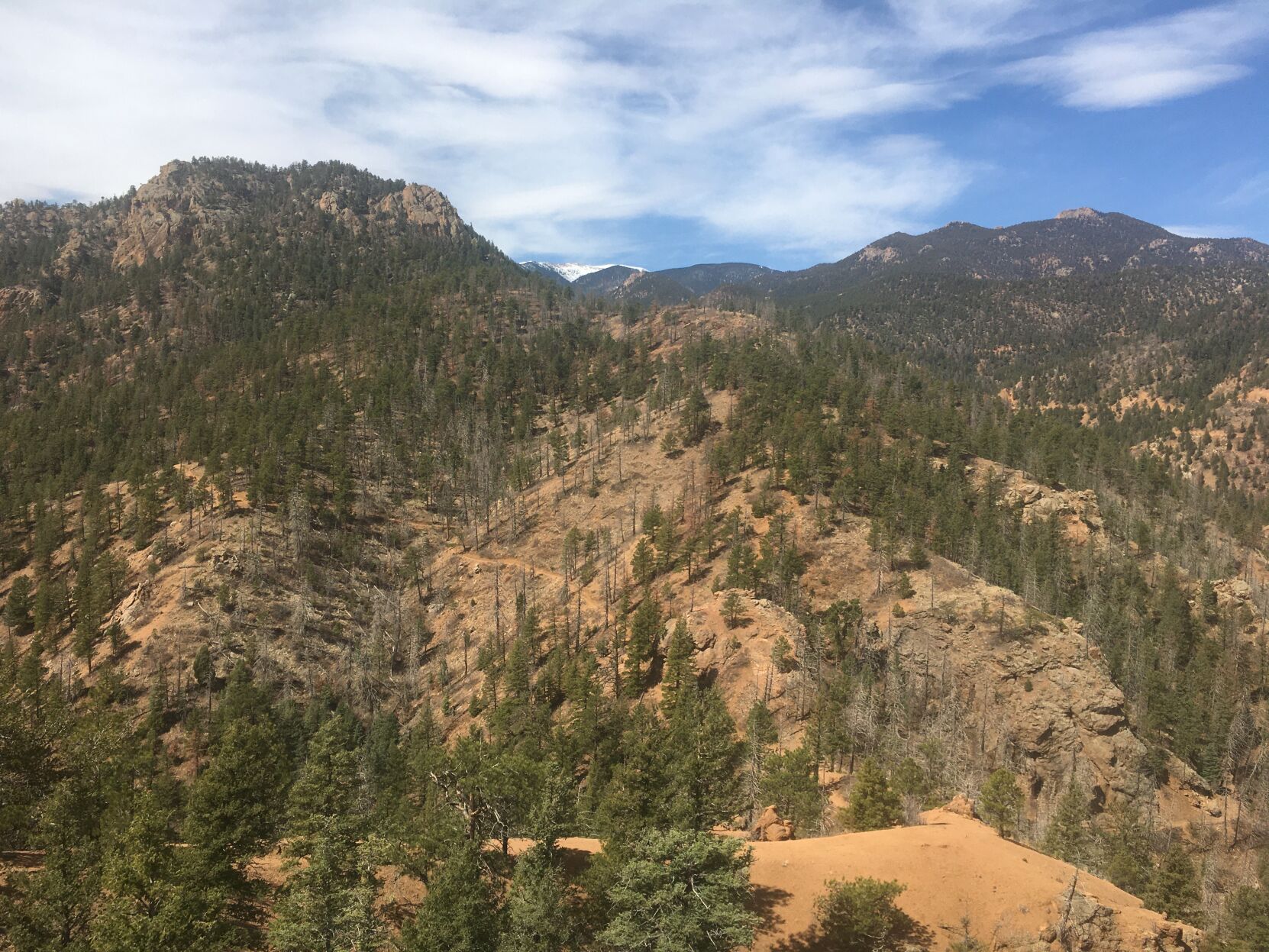 From the summit of Cutler, look west for a view of Muscoco Mountain on the left.JPG